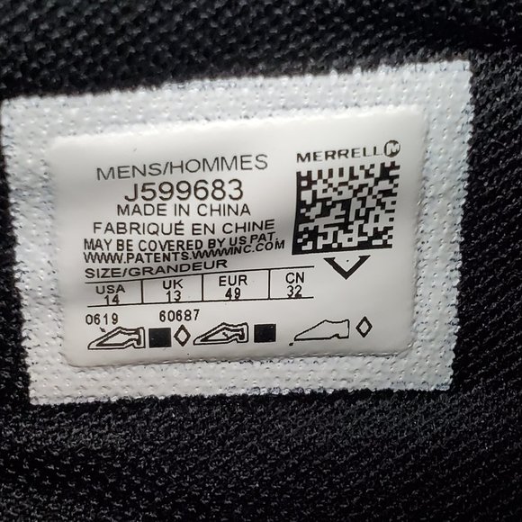 Merrell Trail Glove 5 Shoes Men's 14 Black Trail Running Barefoot Sneakers - Picture 9 of 9